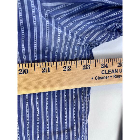 Hugo Boss Men's XXL Blue/Gray Striped Button Up Shirt Regular Fit Long Sleeve - Picture 6 of 9